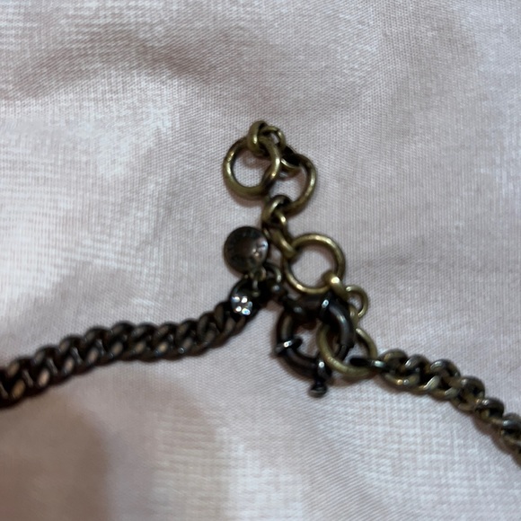 J Crew Black and Gold Crystal Statement Necklace - Picture 3 of 6